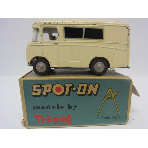 8109 - A Triang Spot-On 207 diecast model Wadham Morris Ambulance in cream, cream interior with two figures... 