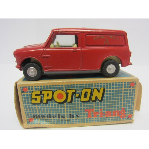 8108 - A Triang Spot-On 210/1 diecast model Morris Royal Mail Mini-Van in red with cream interior, in origi... 