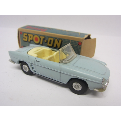 8105 - A Triang Spot-On 166 diecast model Renault Floride in light blue with cream interior and black plast... 