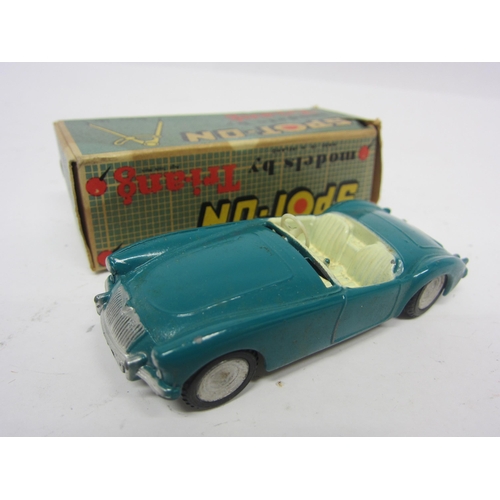 8119 - A Triang Spot-On 104 diecast model MGA in pacific green / teal with cream interior, in original blue... 