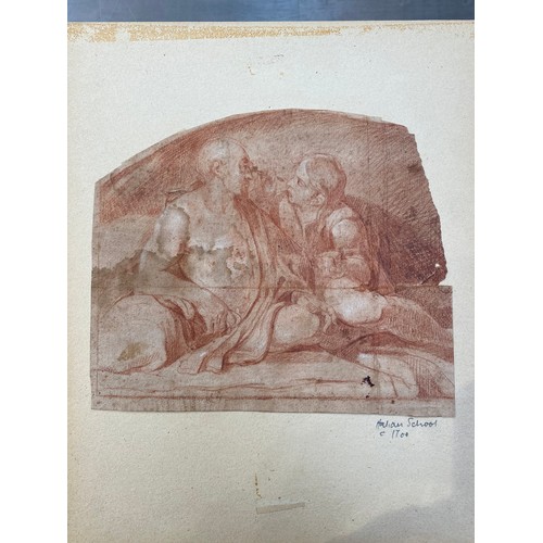 6246A - A 17th/18th Century eclesiastical drawing in old master style in red chalk (originaly sold by Christ... 