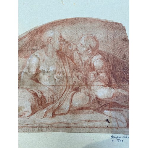 6246A - A 17th/18th Century eclesiastical drawing in old master style in red chalk (originaly sold by Christ... 