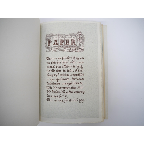 7061 - (Twelve by Eight Press.) John Mason: 'More papers handmade by John Mason', Leicester, Twelve by Eigh... 