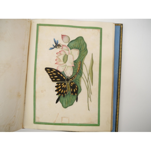 7096 - A fine Georgian commonplace album c.1831, containing many well executed pen, ink and watercolour ske... 