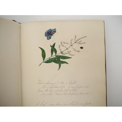 7096 - A fine Georgian commonplace album c.1831, containing many well executed pen, ink and watercolour ske... 