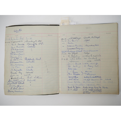 7301 - A Visitors' Book containing approx. 2000 autographs 1956-1967, many of politicians, diplomats, civil... 