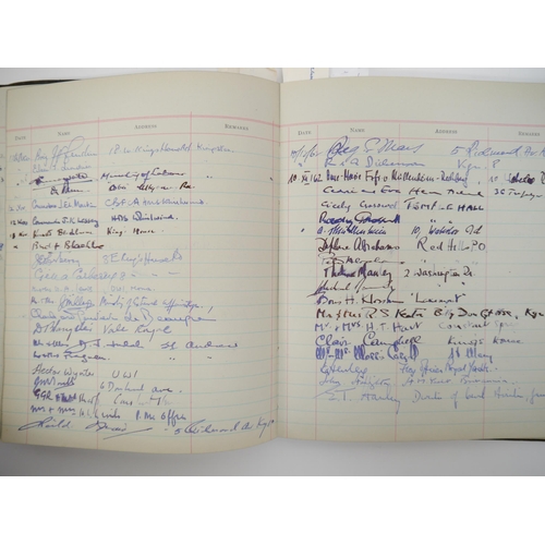 7301 - A Visitors' Book containing approx. 2000 autographs 1956-1967, many of politicians, diplomats, civil... 