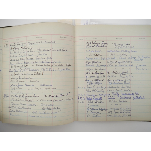 7301 - A Visitors' Book containing approx. 2000 autographs 1956-1967, many of politicians, diplomats, civil... 