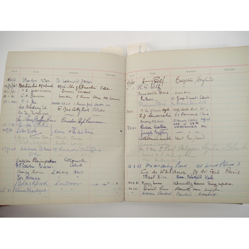 7301 - A Visitors' Book containing approx. 2000 autographs 1956-1967, many of politicians, diplomats, civil... 