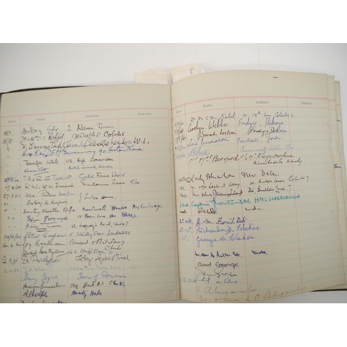 7301 - A Visitors' Book containing approx. 2000 autographs 1956-1967, many of politicians, diplomats, civil... 