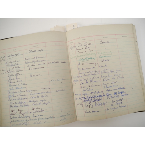 7301 - A Visitors' Book containing approx. 2000 autographs 1956-1967, many of politicians, diplomats, civil... 