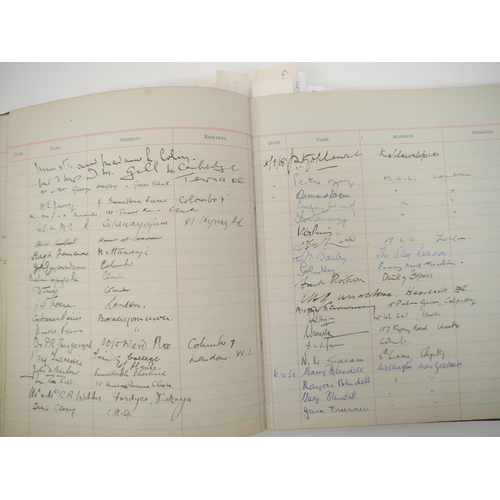 7301 - A Visitors' Book containing approx. 2000 autographs 1956-1967, many of politicians, diplomats, civil... 