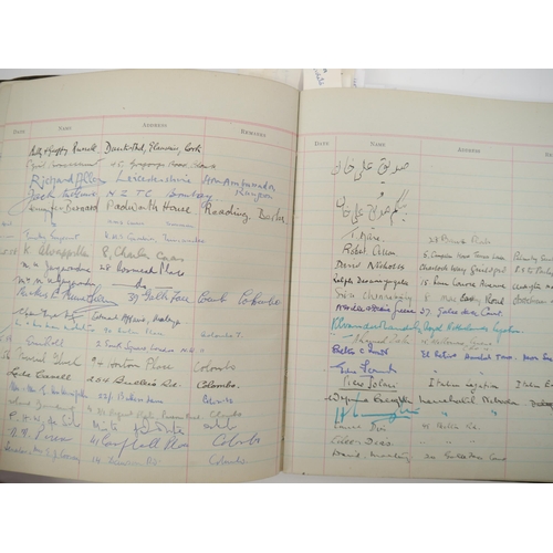 7301 - A Visitors' Book containing approx. 2000 autographs 1956-1967, many of politicians, diplomats, civil... 