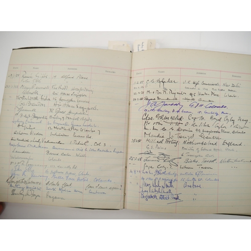 7301 - A Visitors' Book containing approx. 2000 autographs 1956-1967, many of politicians, diplomats, civil... 