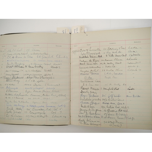 7301 - A Visitors' Book containing approx. 2000 autographs 1956-1967, many of politicians, diplomats, civil... 