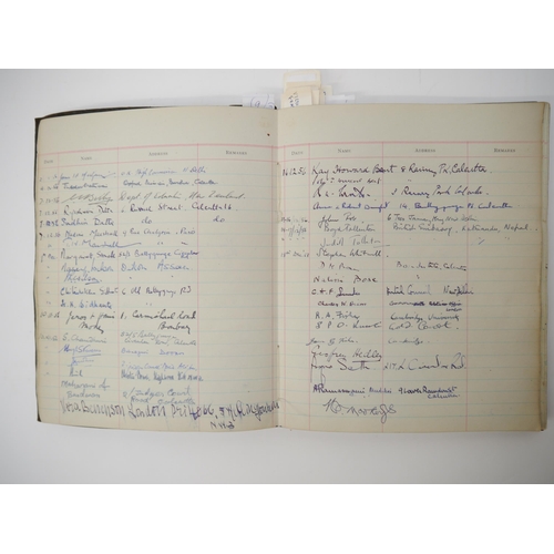 7301 - A Visitors' Book containing approx. 2000 autographs 1956-1967, many of politicians, diplomats, civil... 