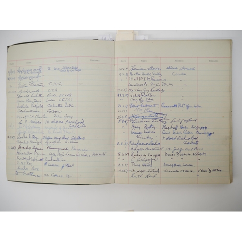 7301 - A Visitors' Book containing approx. 2000 autographs 1956-1967, many of politicians, diplomats, civil... 