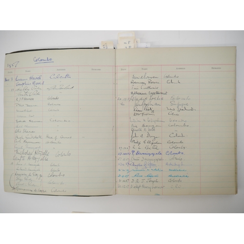 7301 - A Visitors' Book containing approx. 2000 autographs 1956-1967, many of politicians, diplomats, civil... 