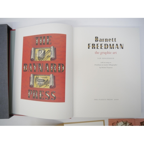 7010 - (Fleece Press.) Barnett Freedman; Ian Rogerson & Michael Twyman: 'Barnett Freedman, The Graphic Art'... 