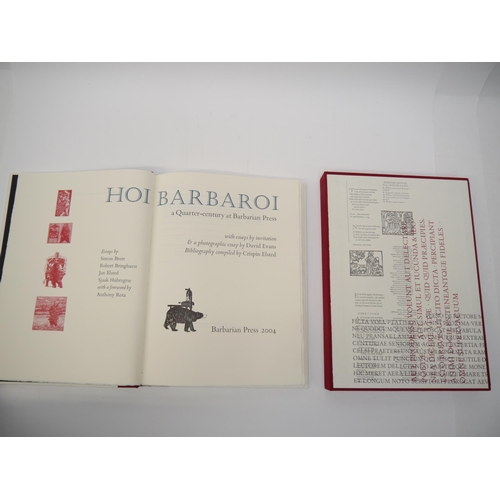 7084 - (Barbarian Press, Crispin Elsted.) David Evans & Crispin Elsted: 'Hoi Barbaroi: a Quarter-century at... 