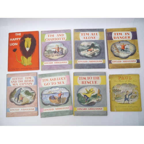 7106 - Edward Ardizzone, 8 titles, all with colour illustrations throughout, comprising: 'Paul The Hero of ... 