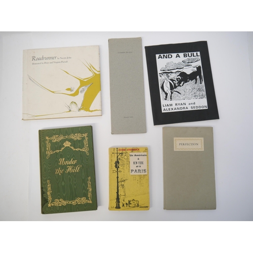 7108 - A small collection of literature, poetry, illustrated etc, some signed, including John Steinbeck: 'U... 