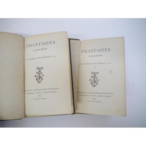 7119 - George MacDonald: 'Phantastes: A Faerie Romance', London, Alexander Strahan, 1884, 2 volumes, [4],22... 