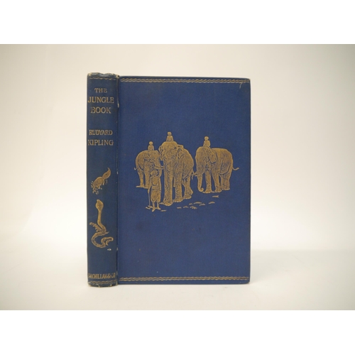 7125 - Rudyard Kipling: 'The Jungle Book', London, Macmillan, June 1894, 2nd printing, black & white fronti... 