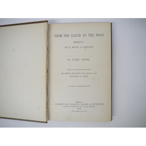 7135 - Jules Verne: 'From the Earth to the Moon Direct in 97 Hours 20 Minutes'. London, Sampson Low, 1886, ... 