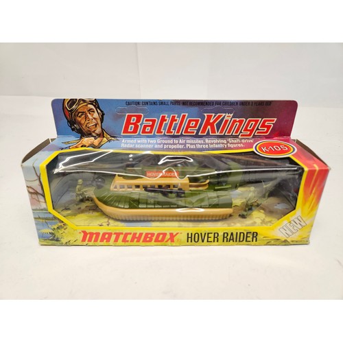 8208 - Three Matchbox Battlekings diecast model vehicles in original unpunched window boxes, to include K-1... 