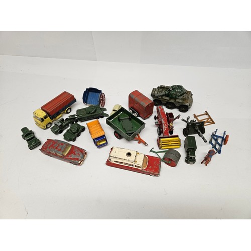 8186 - A collection of  assorted playworn diecast vehicles including Corgi, Matchbox, Lesney, Spot-On etc