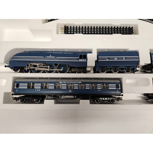 8519 - A boxed Hornby 00 Gauge R836 Coronation Scot electric train set comprising R685 LMS Coronation Class... 