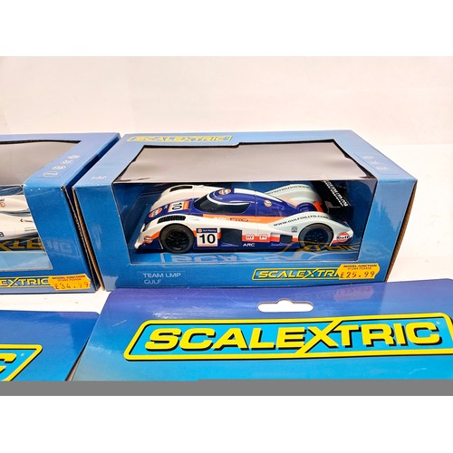 8385 - Three boxed Scalextric slot racing cars to include C3955 Williams FW40 Felipe Massa, C3960 Team F1 R... 