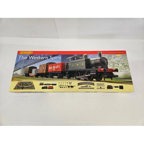 8514 - A boxed Hornby 00 gauge R1109 The Western Spirit train set comprising GWR 0-4-0T locomotive, 12 ton ... 