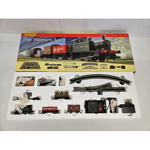 8514 - A boxed Hornby 00 gauge R1109 The Western Spirit train set comprising GWR 0-4-0T locomotive, 12 ton ... 