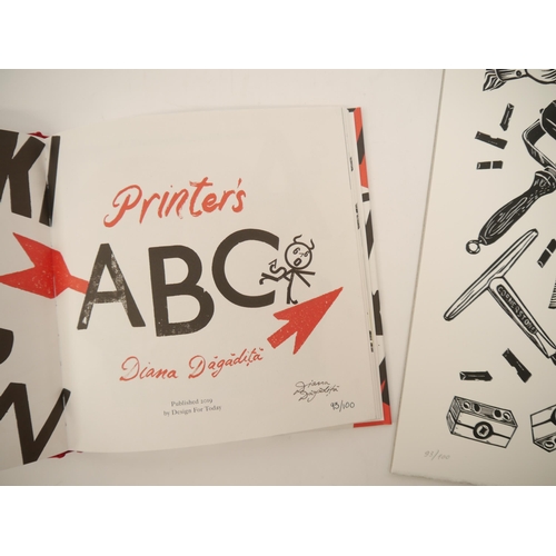 7002 - Diana Dagadita: 'Printer's ABC', London, Design For Today, 2019, 1st edition, limited edition, numbe... 