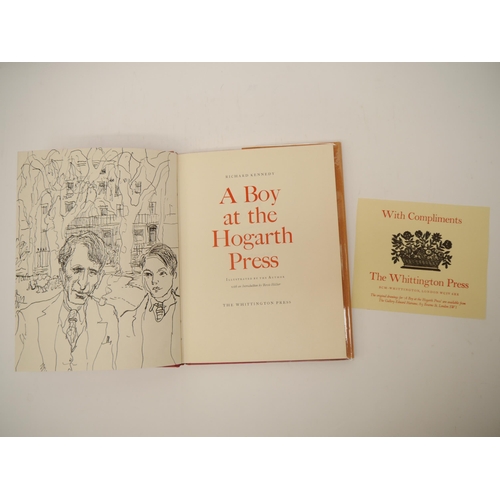 7072 - (Whittington Press.) Richard Kennedy: 'A Boy at the Hogarth Press', The Whittington Press, 1972, lim... 