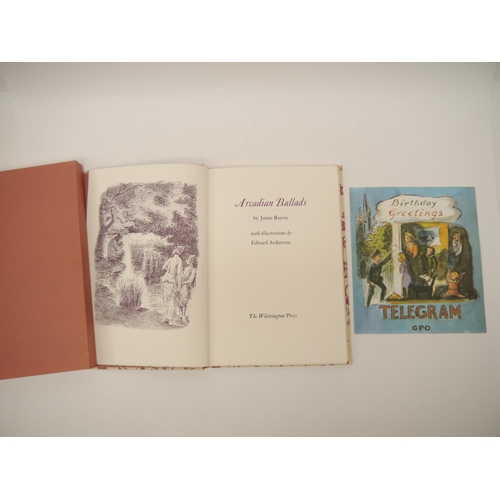 7074 - (Whittington Press.) Edward Ardizzone (illustrated); James Reeves: 'Arcadian Ballads', Andoversford,... 