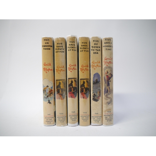 7149 - Enid Blyton, six 'Famous Five' series children's novels, all first editions, all published London, H... 