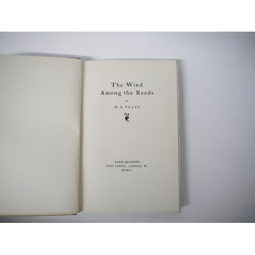 7157 - W.B. Yeats: 'The Wind Among the Reeds', London, Elkin Mathews, 1911, 6th edition, original cloth bac... 