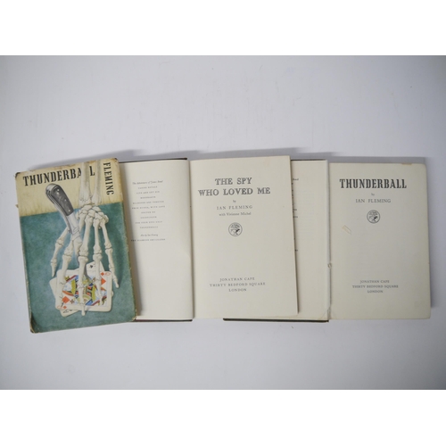 7162 - Ian Fleming, 3 titles, all first editions, all published London, Jonathan Cape: 'Thunderball', 1961,... 