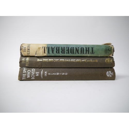 7162 - Ian Fleming, 3 titles, all first editions, all published London, Jonathan Cape: 'Thunderball', 1961,... 