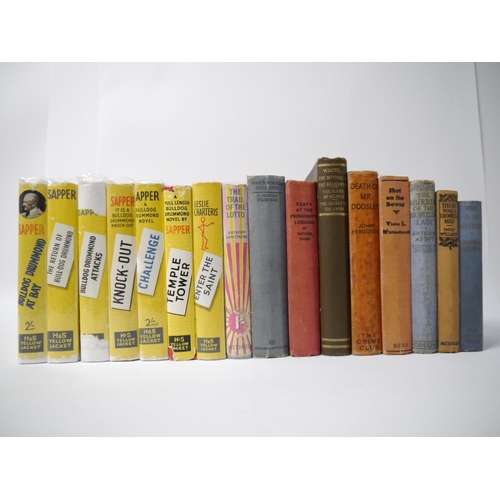 7163 - Sixteen mainly pre-war crime fiction and mystery novels, including Michael Innes [i.e. J.I.M. Stewar... 