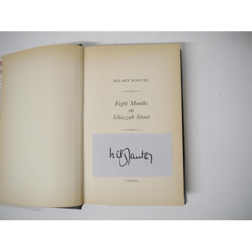 7179 - Hilary Mantel: 'Eight Months on Ghazzah Street', London, Viking, 1988, 1st edition, signed piece mou... 