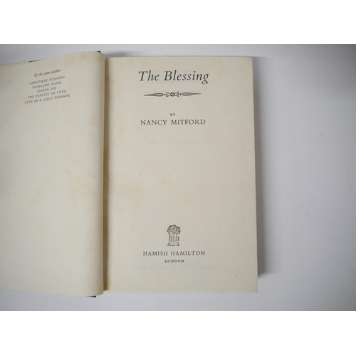 7188 - Nancy Mitford: 'The Blessing', London, Hamish Hamilton, 1951, 1st edition, original cloth gilt, dust... 