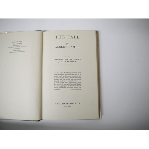 7190 - Albert Camus: 'The Fall', London, Hamish Hamilton, 1957, 1st UK edition, original cloth lettered in ... 