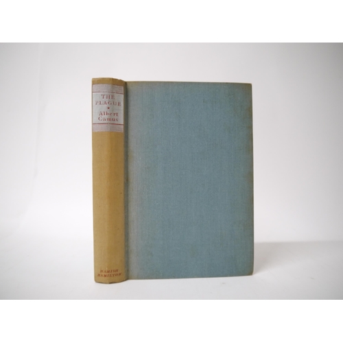 7191 - Albert Camus: 'The Plague', London, Hamish Hamilton, 1948, 1st UK edition, original cloth, spine blo... 