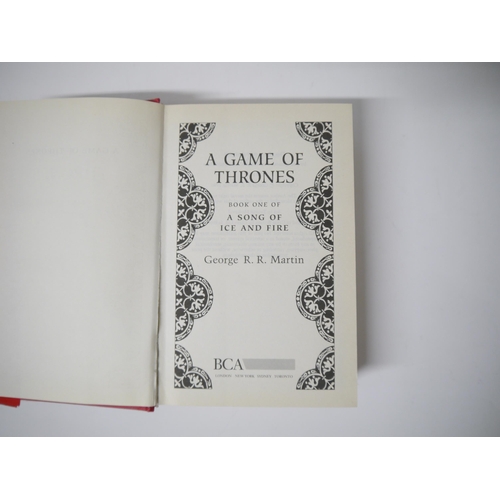 7192 - George R.R. Martin: 'A Game of Thrones', BCA with arrangement of HarperCollins, 1996, two b/w maps, ... 