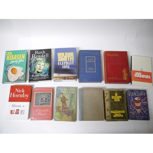 7206 - Modern novels, poetry etc, 12 assorted titles, some signed, including Nick Hornby: 'About a Boy', L,... 