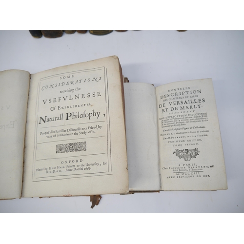 7304 - Twelve assorted antiquarian volumes, including [Robert Boyle]: 'Some considerations touching the vse... 